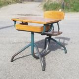 Vintage 1-seater school desk 50