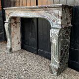 Campan marble fireplace large louis xiv style blend