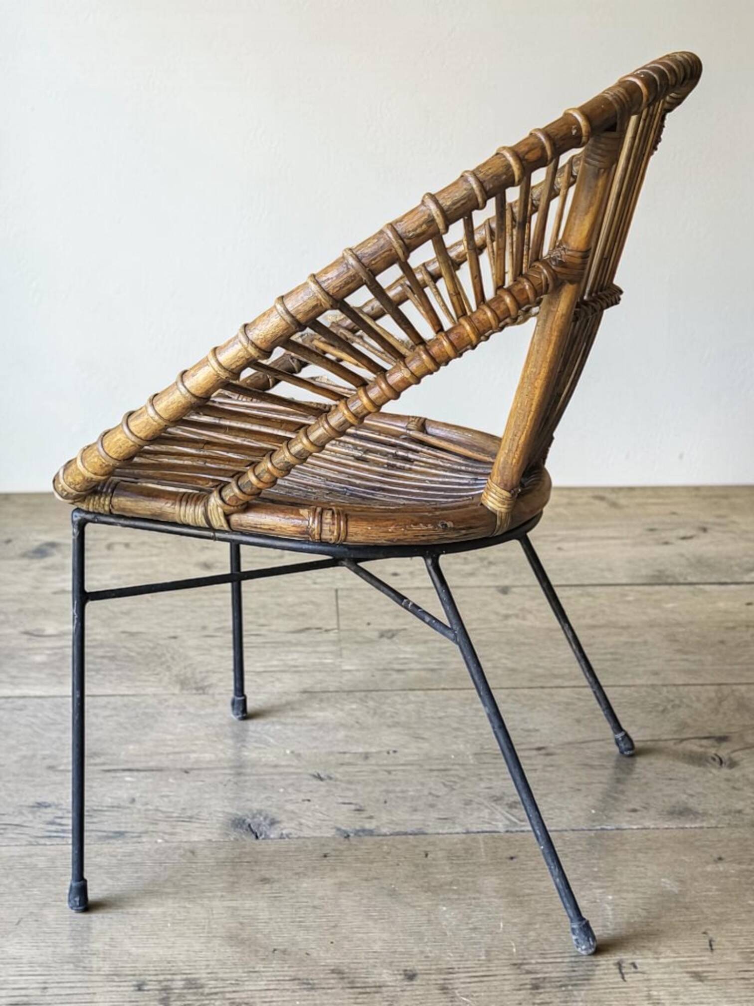 1960s rattan armchair