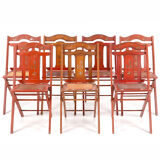 Ensemble de six chaises pliantes