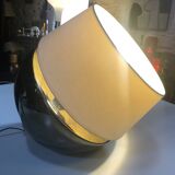 Grande Lampe Vintage • Faïence Émaillée • Louis Drimmer • Space Age • 1960