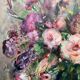 Mr. Sévéry (1895-1987). Painting "Bouquet of flowers in a vase". Impressionism.