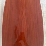 Vintage serving trolley in varnished wood from the 60s