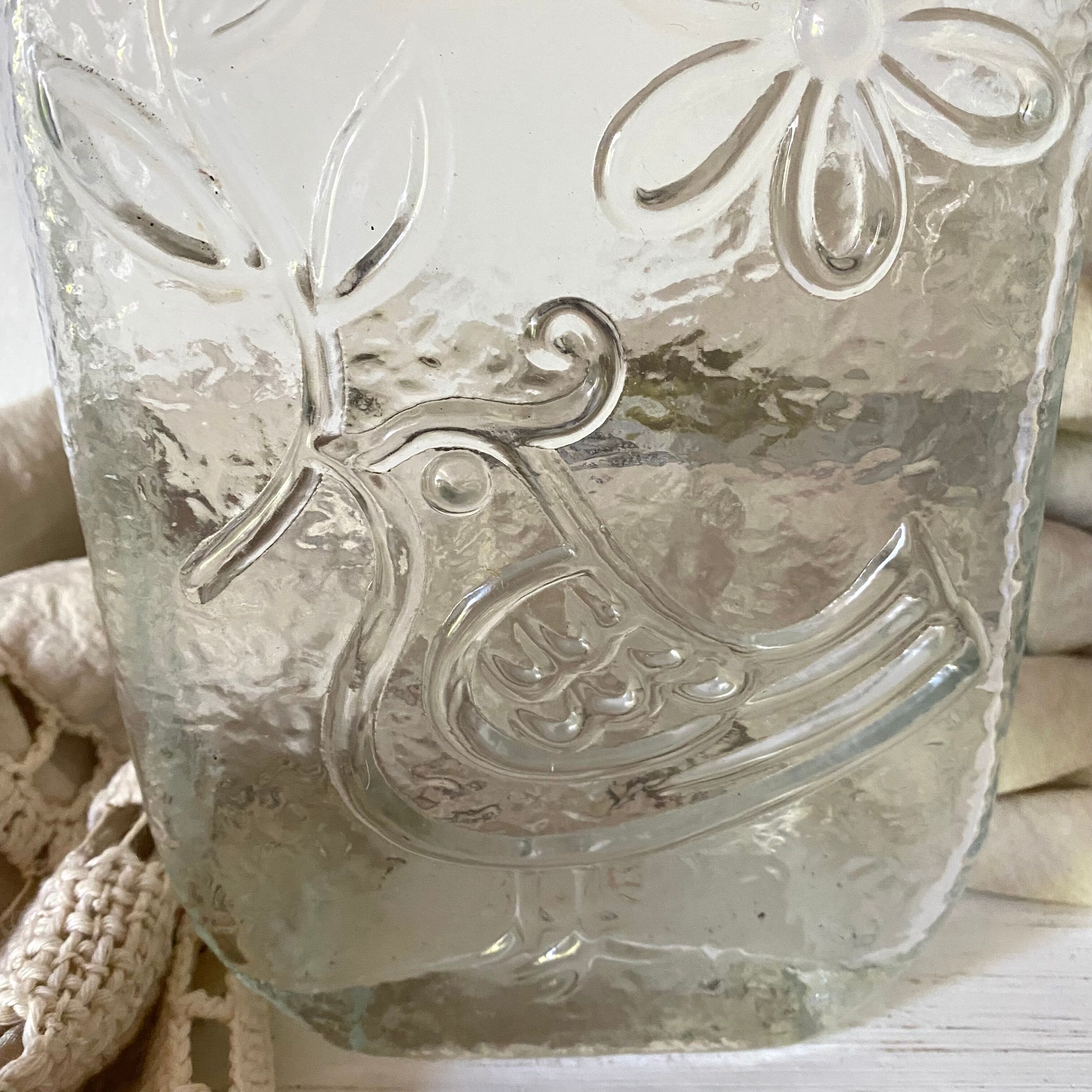 Vintage Empoli glass decanter