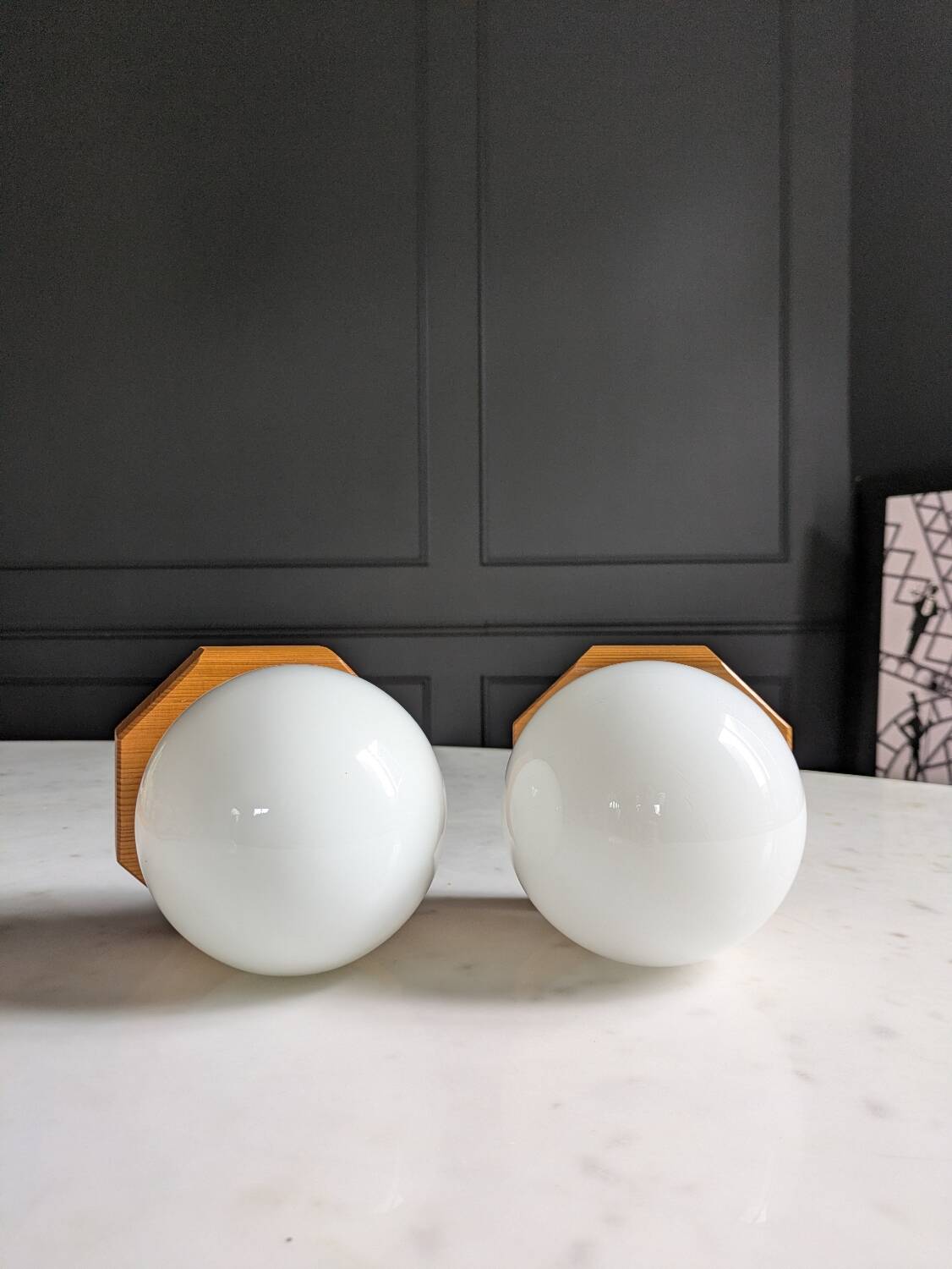 80's Wall Sconces Duo