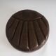 Pouf en cuir vintage