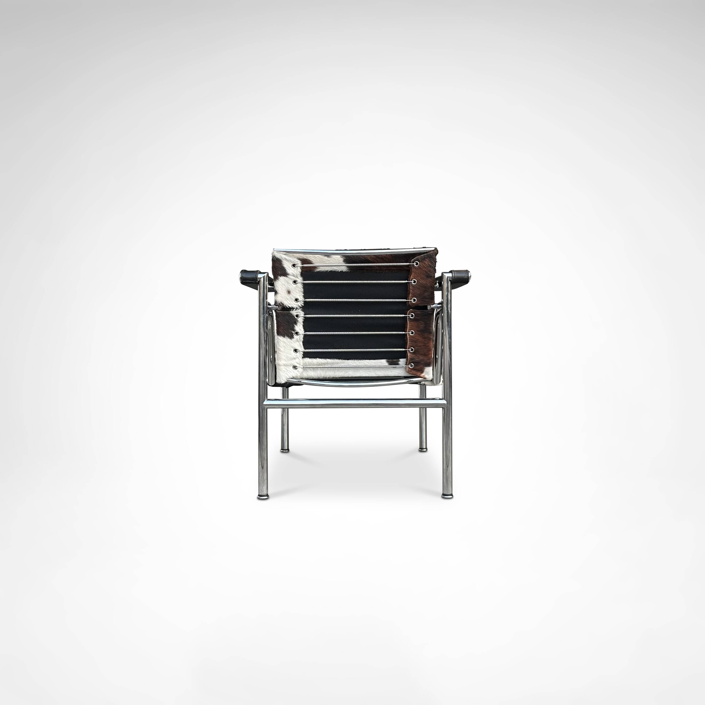 LC1 ponyskin armchair by Le Corbusier et al for Cassina 1980s