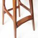 Three 1960s Danish Bar Stools In Rosewood & Leather by Erik Buch