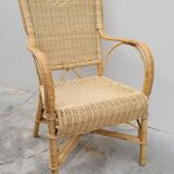 Rattan armchair 1950