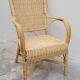 Rattan armchair 1950