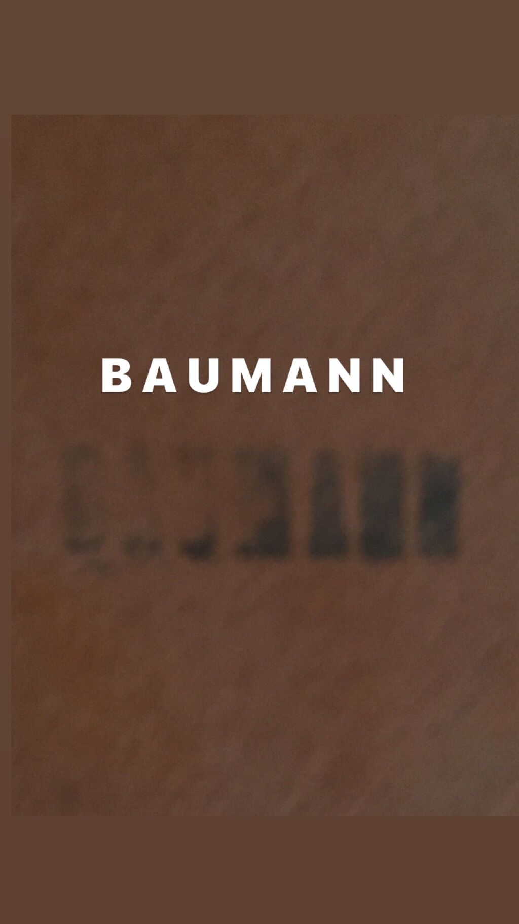 Stool Baumann