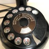 Old black Bakelite phone