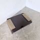 Art Deco coffee table in lacquer and brass