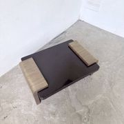 Art Deco coffee table in lacquer and brass
