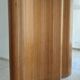 Vintage wooden wavy screen by Baumann