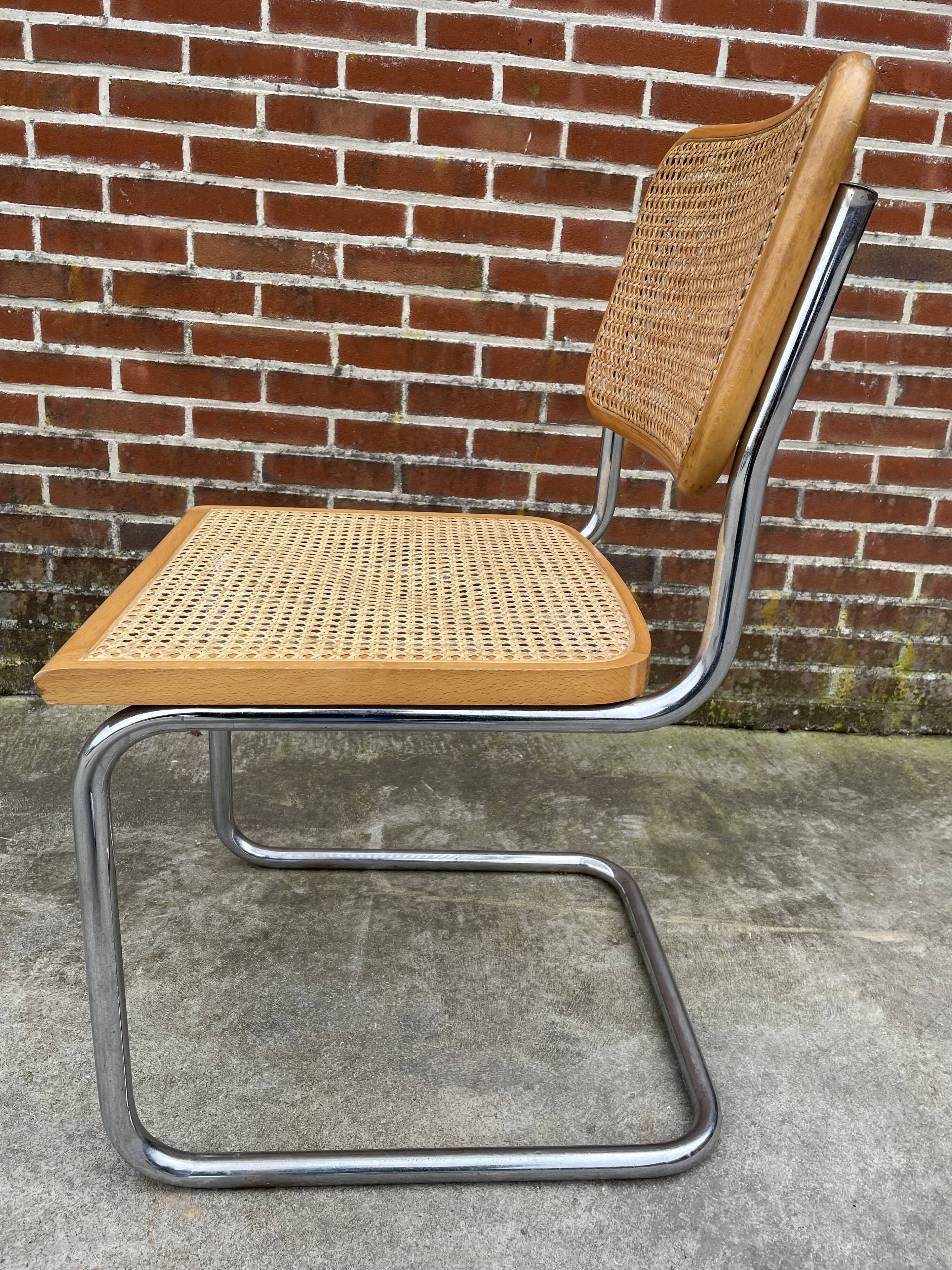 Cesca design chair model b32 in chrome