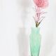 WATER GREEN AND WHITE SPECKLED MURANO GLASS VASE