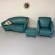 Living room sofa and armchair Atlantis design from the 90s by Wittmann vintage