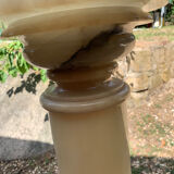 Illuminated alabaster column from the 1950s