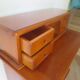 Vintage commode secretary dressing table sliding top 7 drawers cherry wood