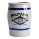 Old large glazed stoneware pot - Mustard L'Impériale.