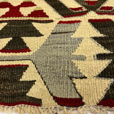 Handwoven Vintage Wool Rug Traditional Turkish Area Rug- 156x312cm