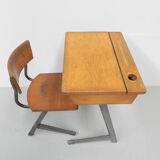 Desk and chair, industrial