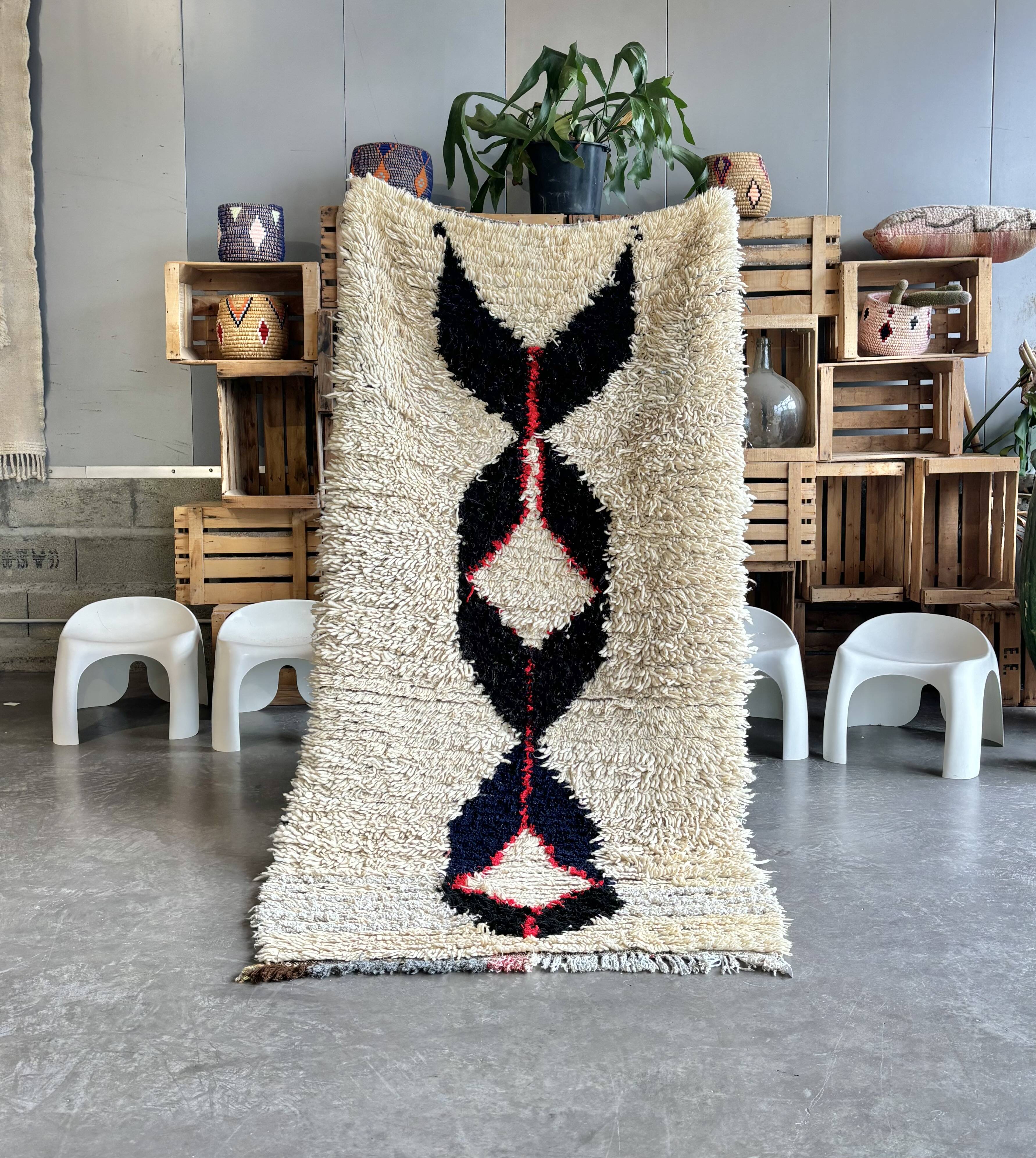 Petit tapis berbere beni ouarain
