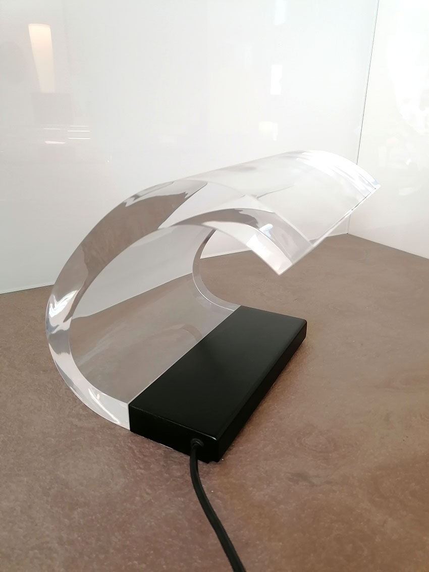 Lampe à poser Acrilica par Joe Colombo pour Oluce Italie