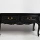20th Century Louis XV style black low sideboard, France