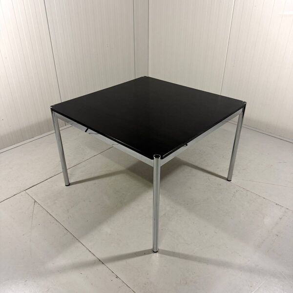 Table à manger USM Haller en frêne noir, Fritz Haller années 1980.