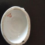 Vase porcelaine avec 2 soliflores