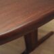 Table en acajou, design danois, années 1990, fabricant : Skovby