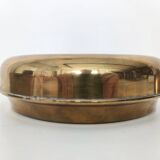Paire de Cendriers / Vide-Poche et Boîte de Rangement en Laiton Plaqué Argent par Casa Padrino