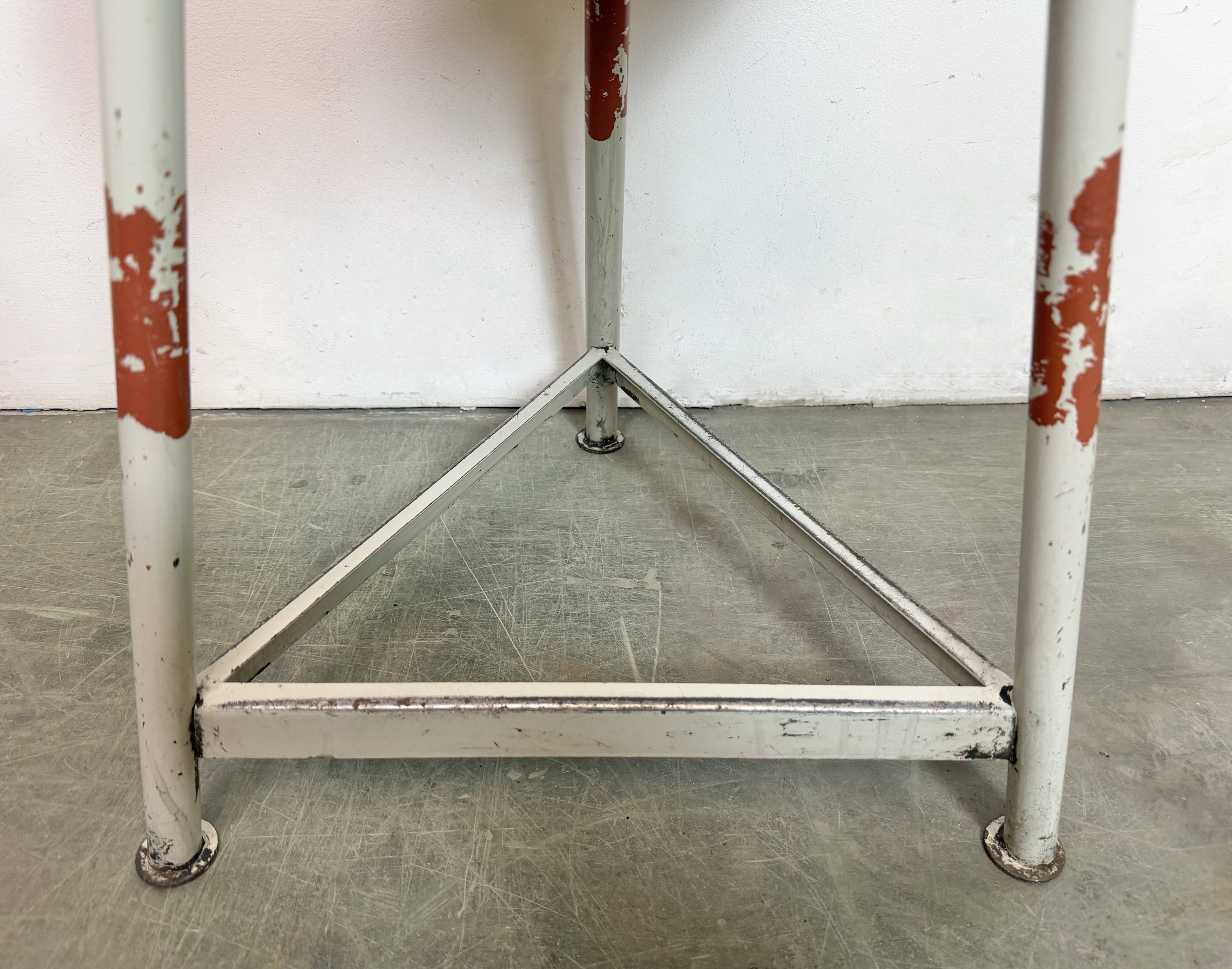 Grey Industrial Workshop Stool, 1960s