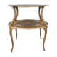 Louis XV-style tea table in renovated marquetry