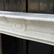 Louis XV style Carrara marble fireplace circa 1900
