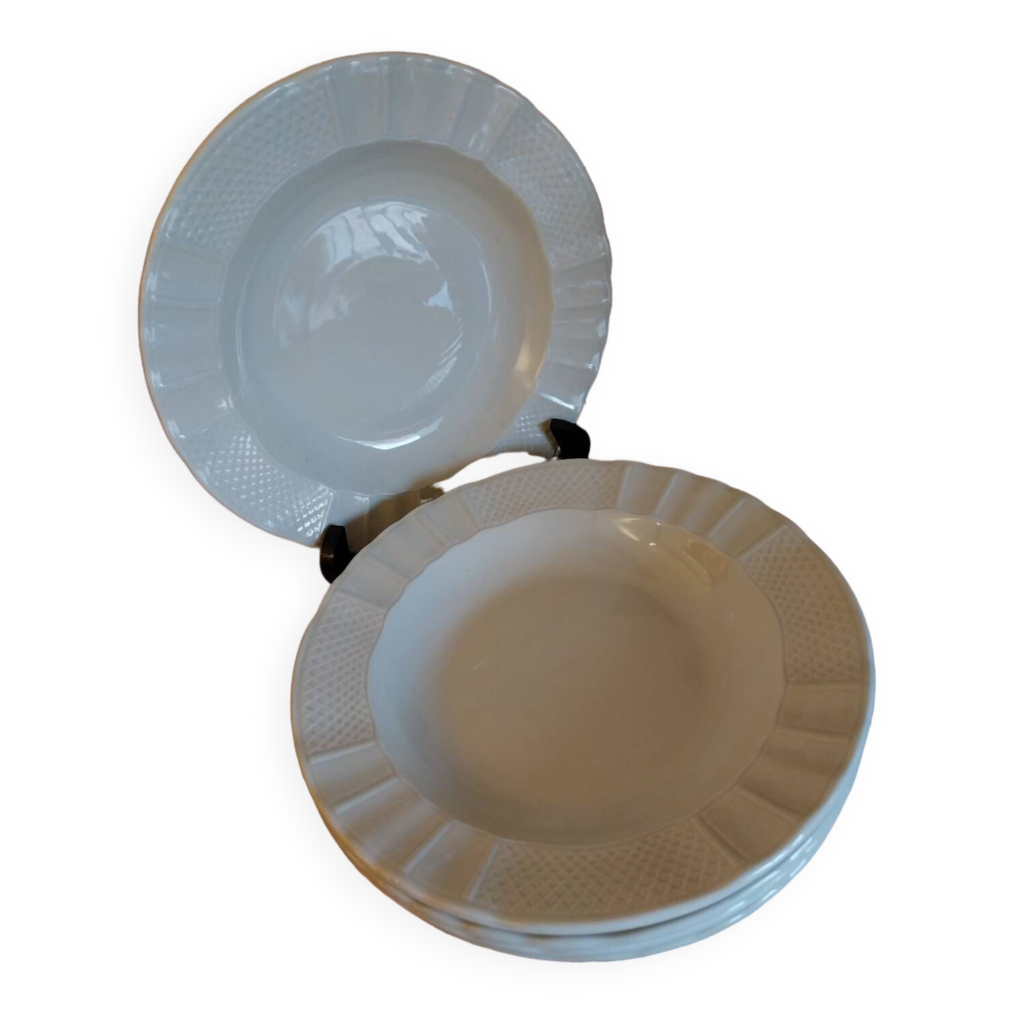 Bernardaud soup plates, Malmaison model