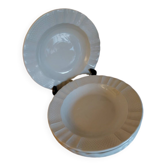 Bernardaud soup plates, Malmaison model