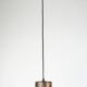 mid century modern PENDANT LAMP flamed copper and blue glass 1960s