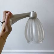 Art Deco wall lamp in molded glass and porcelain 30s