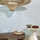 Suspension rattan saucer iron frame D:120 H:60