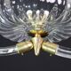 Amazing Art Decò Clear Murano Glass Chandelier by Seguso, 1940s