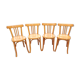 4 Baumann wooden bistro chairs