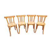 4 Baumann wooden bistro chairs