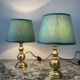 Pair of vintage brass lamps from the 70s.