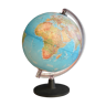 Globe terrestre lumineux des années 1980