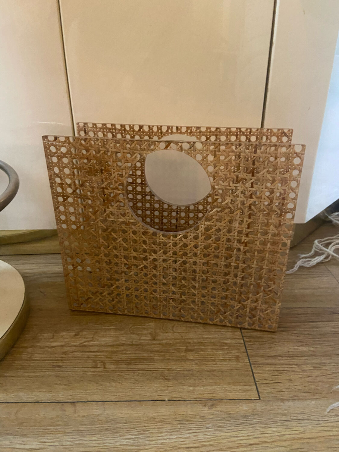 Magazine holder in plexiglas and canning 70s
