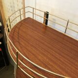 Vintage metal shelf half moon