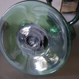 Pair of blown glass candlesticks